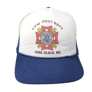 VFW Veterans Of Foreign Wars Snapback Rope Hat Blue One Size Colorblock
